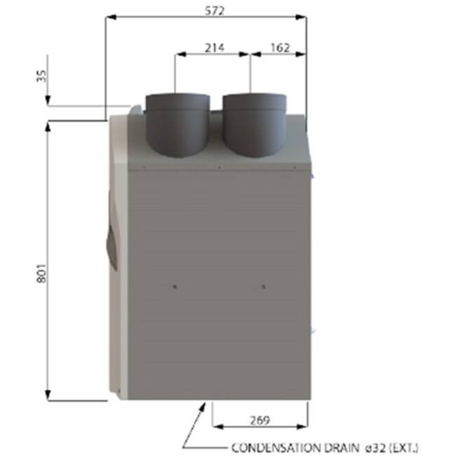 WTW-Unit Zehnder Comfoair Standaard 300 Basis (WHR 930)