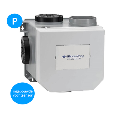 Itho Daalderop CVE-S ECO fan SP + vochtsensor - Perilex stekker